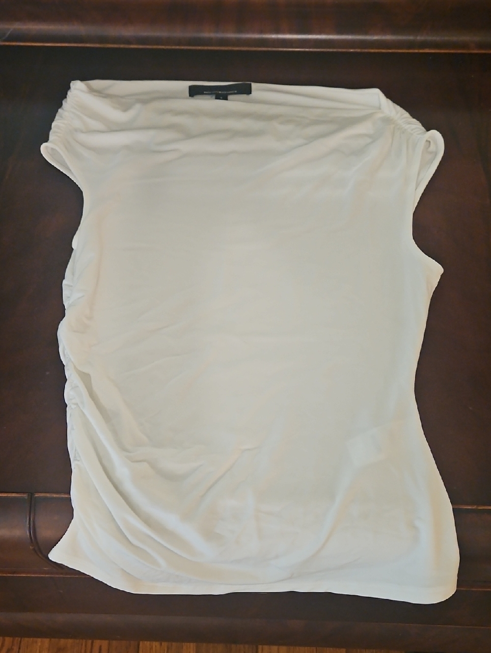 White House Black Market Ruched Asymmetric Top